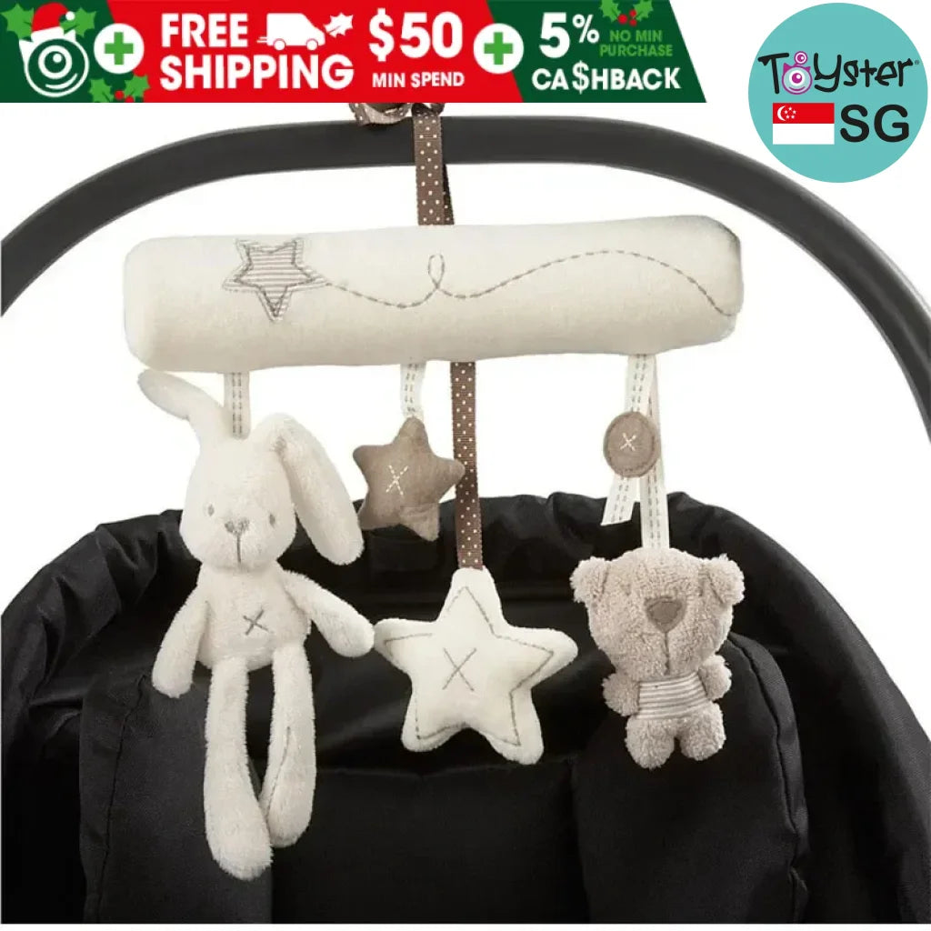 Soft Rabbit Bear Style Pram Hanging Toys