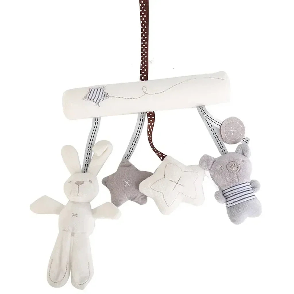 Soft Rabbit Bear Style Pram Hanging Toys