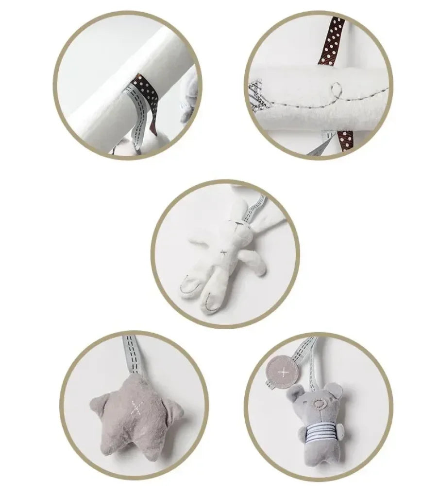 Soft Rabbit Bear Style Pram Hanging Toys