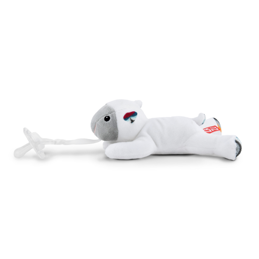 Soft Toy with Pacifier Holder - Dexy / Lizzy / Donny - Lizzy the Lamb - Soft toy