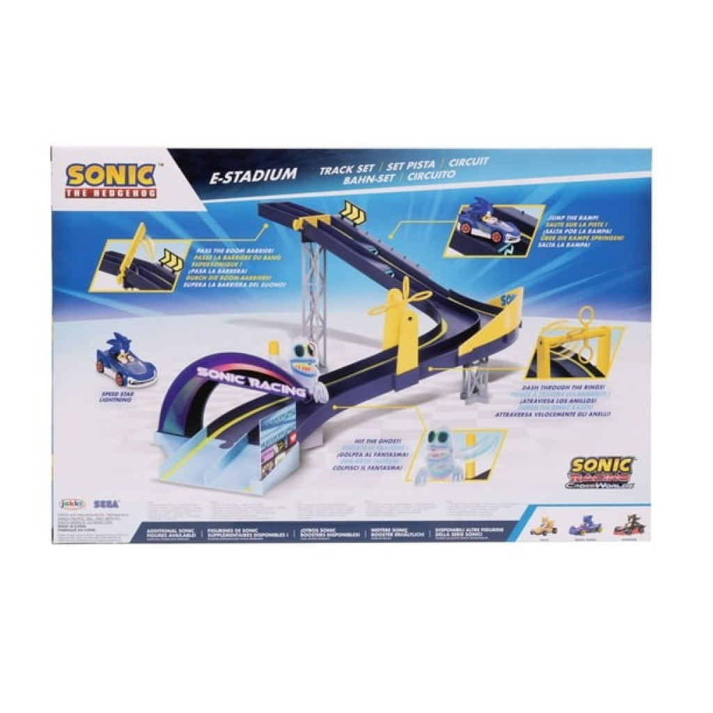 Sonic E-Stadium Track Set with 1:64 Die Cast Vehicle - Sonic