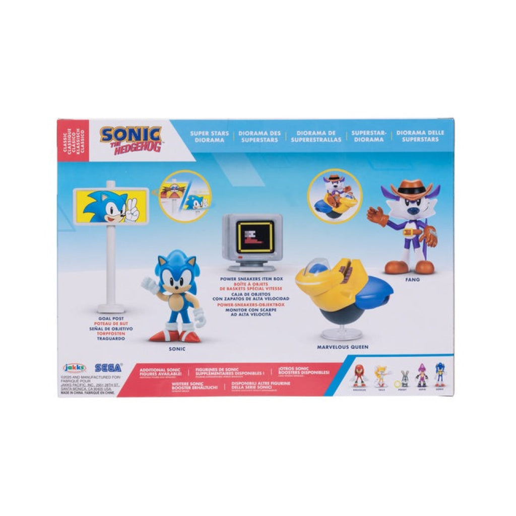 Sonic The Hedgehog 2.5’’ Diorama Playset - Super Stars - Sonic