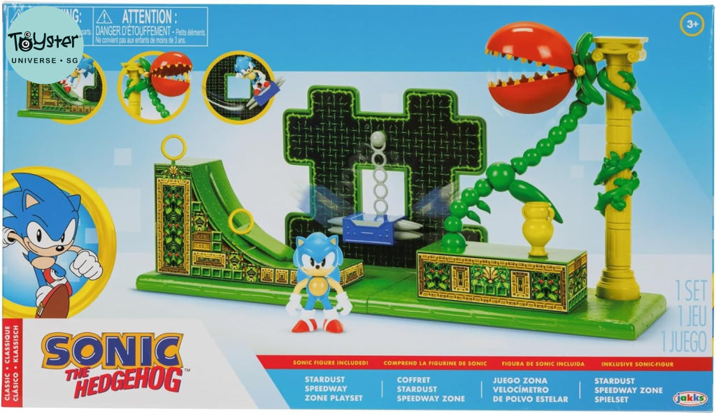 Sonic The Hedgehog 2.5’’ Stardust Speedway Playset - Sonic