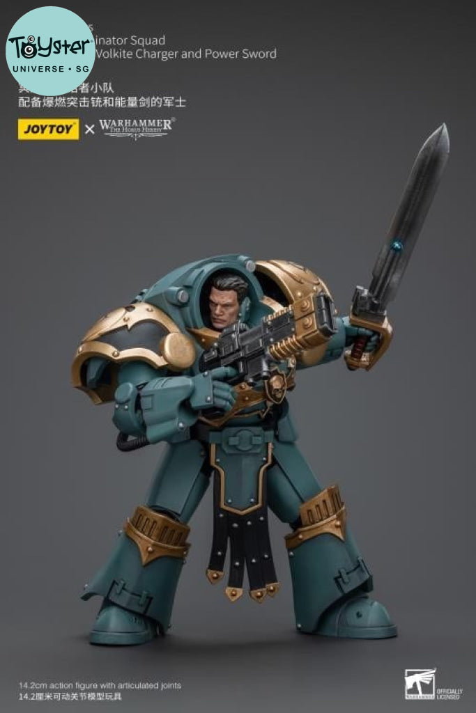 Sons Of Horus: Tartaros Terminator Squad Sergeant With Volkite Charger And Power Sword Jt7165