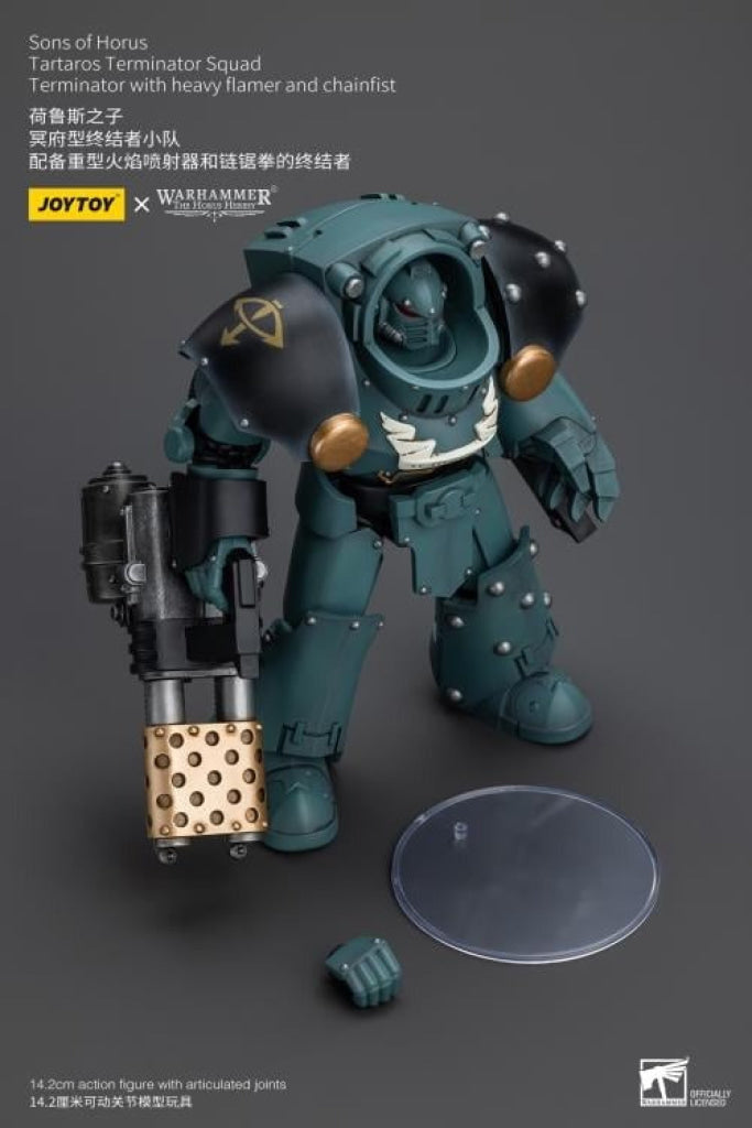 Sons Of Horus: Tartaros Terminator Squad With Heavy Flamer And Chainfist Jt7288 Warhammer 40K