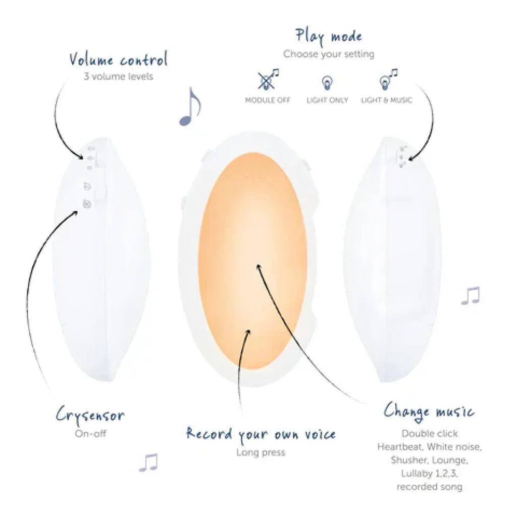 Sound Machine with Nightlight and Voice - Bruno / Phoebe - Baby & Toddler