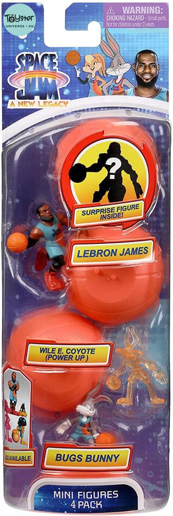 Space Jam A New Legacy Figure 4 Pack Tune Squad + Bench