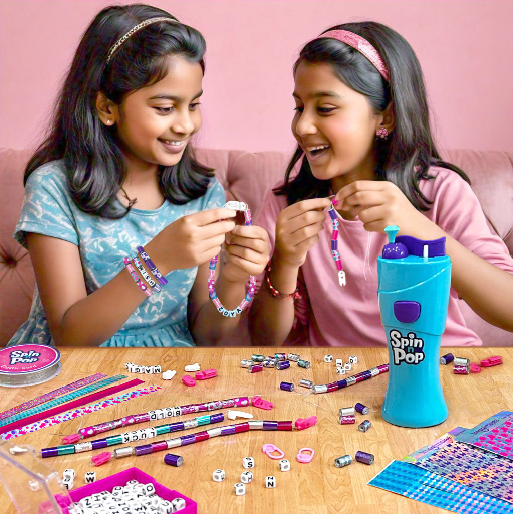 Spin n Pop - Beads Studio: Bracelets & Braids Maker - Arts & Crafts