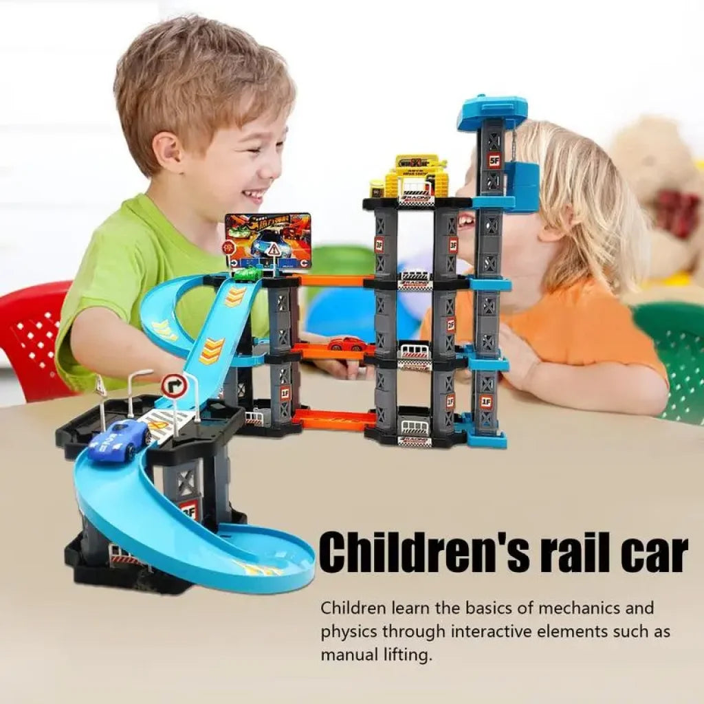 Spiral Parking Garage Toy Track Toys