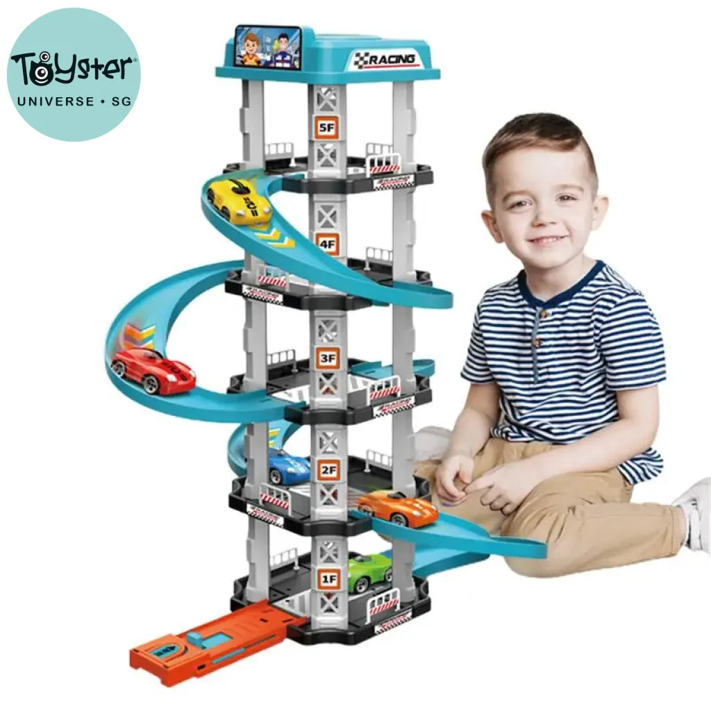 Spiral Parking Garage Toy Track Toys