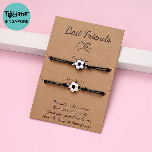 Sports Friendship Leather Rope Bracelet