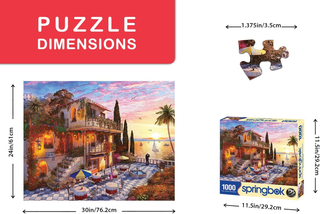 Springbok Mediterranean Romance 1000 Piece Jigsaw Puzzle