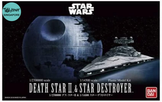 Star Wars Death Ii 1/2 700 000 Scale & Destroyer 1/14 500 Model Kit Set