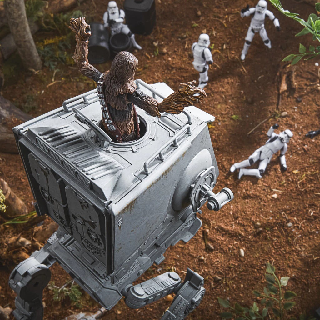 Star Wars The Vintage Collection Vehicle Figure - At-St & Chewbacca