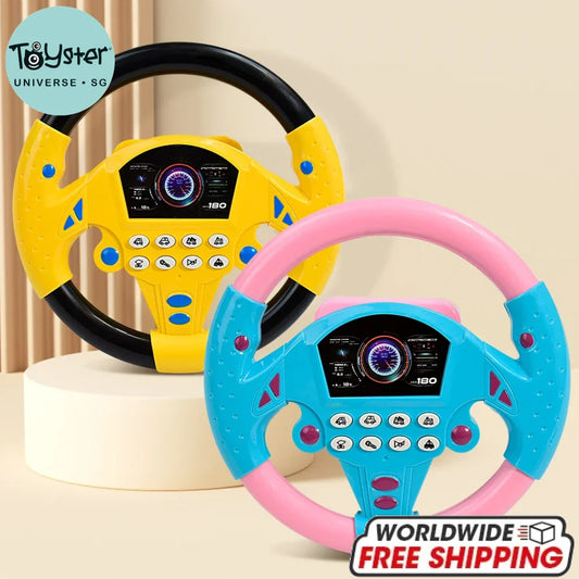 Steering Wheel Toy with Light Sound