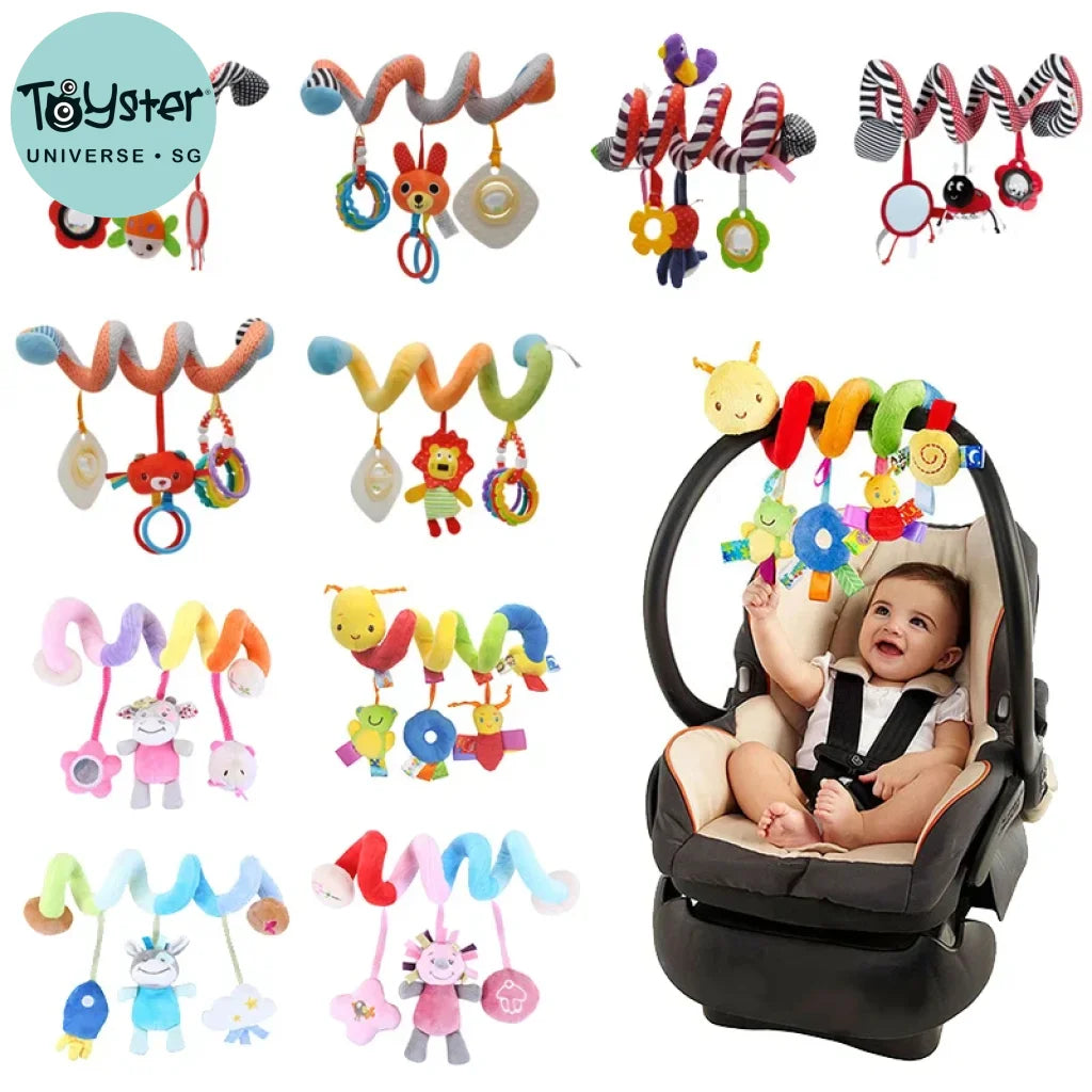 Stroller Spiral Rattle Baby Toy For Newborns