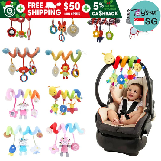 Stroller Spiral Rattle Baby Toy For Newborns