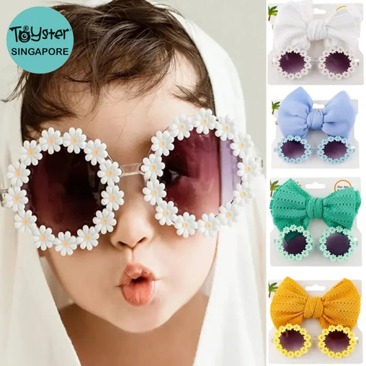 Sunglasses And Bow Headband Set