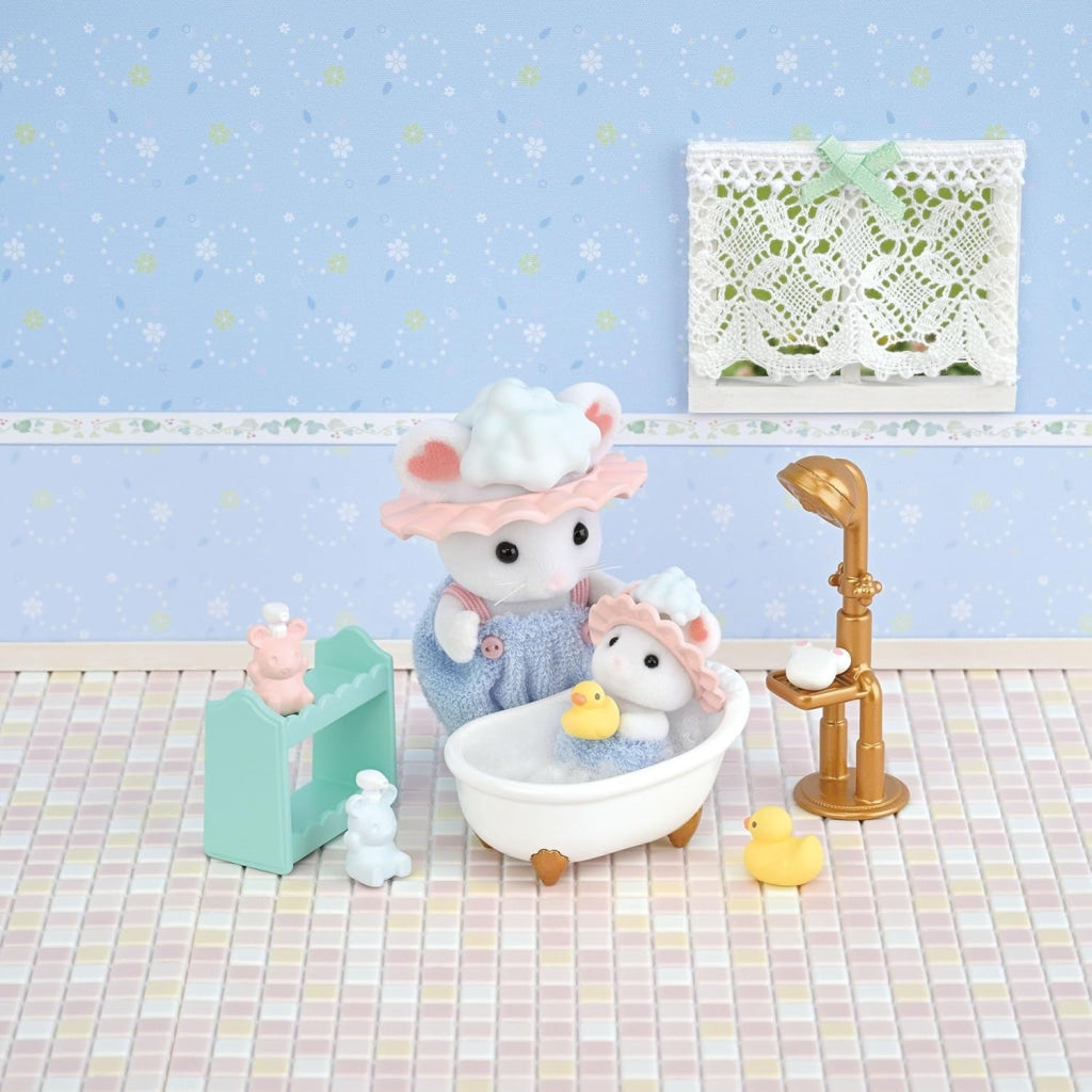 Sylvanian Families Bath Time Bubble Siblings Sylvanian Families