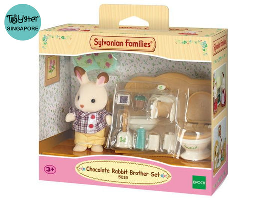 Sylvanian Families Chocolate Rabbit Brother Set - Free Gift