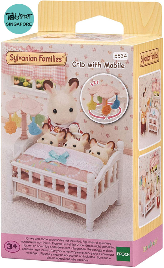 Sylvanian Families Crib With Mobile - Free Gift