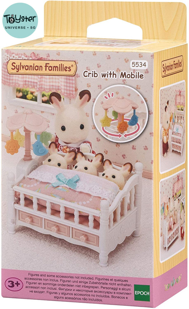 Sylvanian Families Crib With Mobile - Free Gift