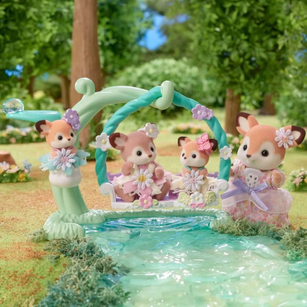 Sylvanian Families Deer Babies Floral Swing Set Sylvanian Families