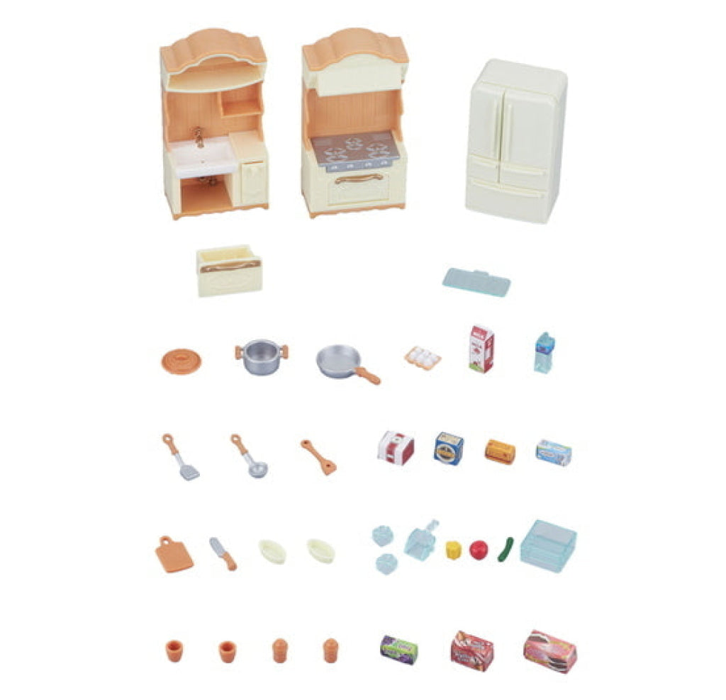 Sylvanian Families Kitchen Play Set - Free Gift