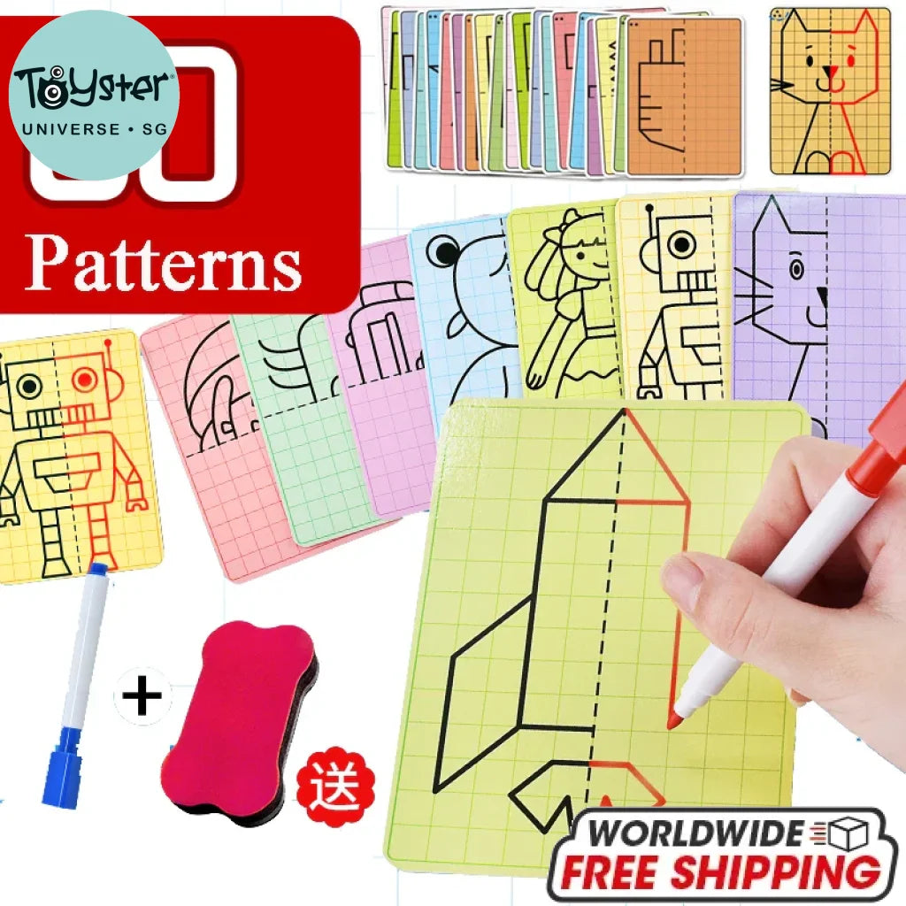 Symmetrical Drawing Write & Wipe Pen