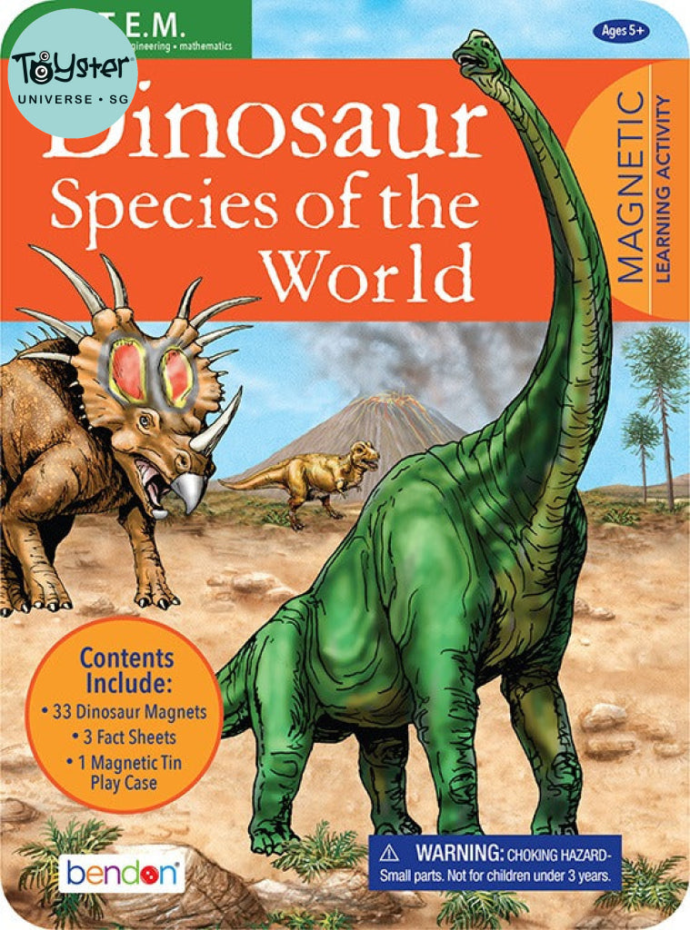 T.S. Shure Magnetic Tin - Dinosaur Species - T.S. Shure
