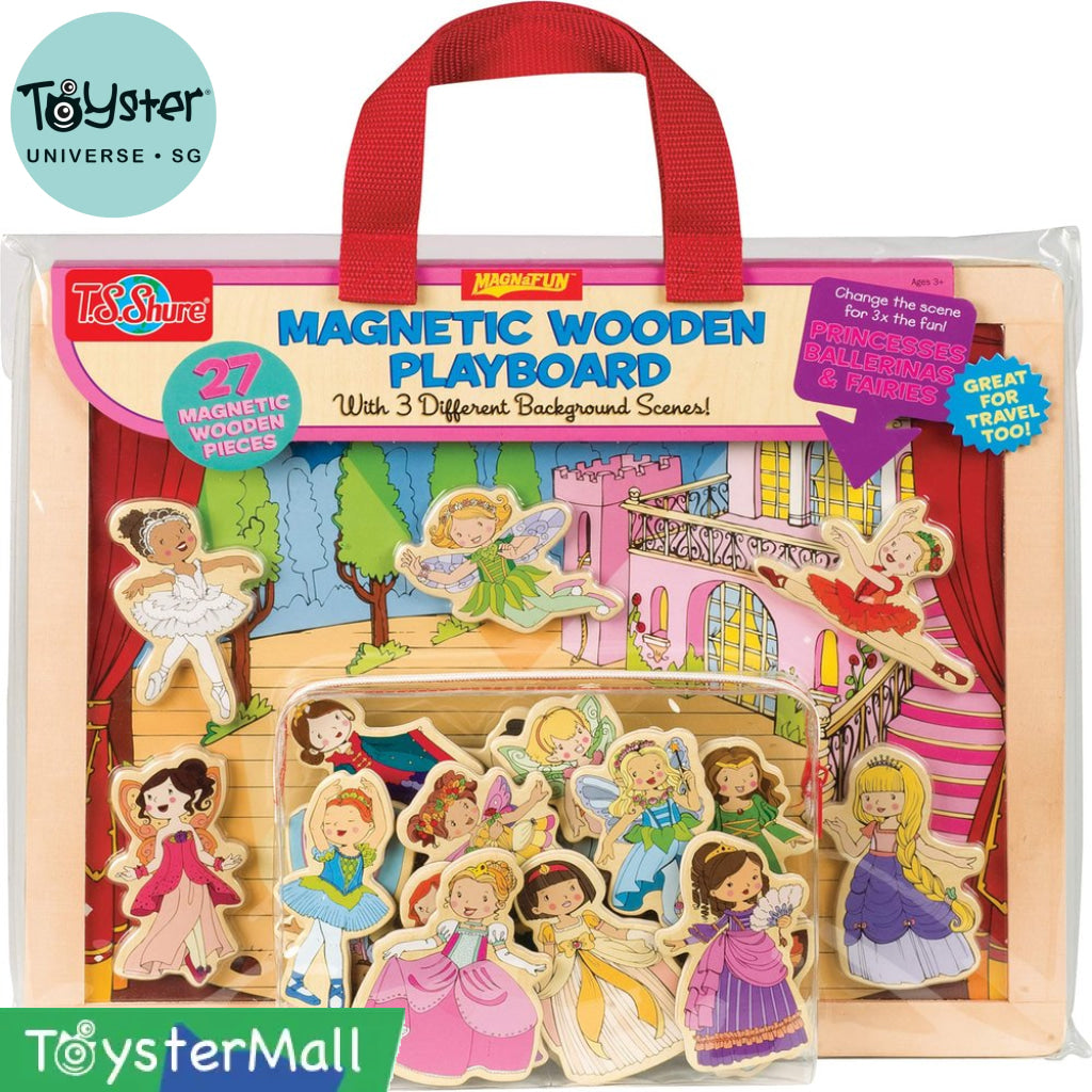 T.S. Shure Magnetic Wooden Playboard Princesses Ballerinas & Fairies - T.S. Shure