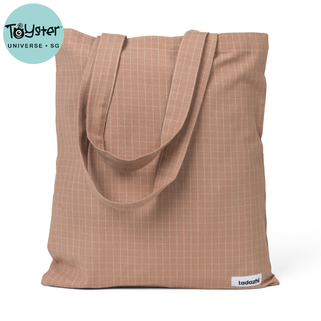 Tadazhi Organic Cotton Tote Bag Checkered Rose