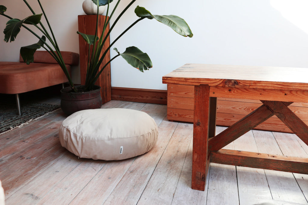 Tadazhi Round Dog Bed Sand - dog bed