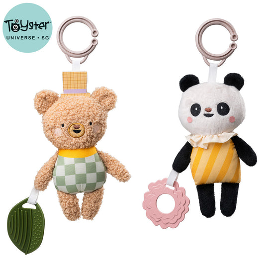 Taf Toys Baby Stroller Hanging Plush Toy with Teether - Easier Development