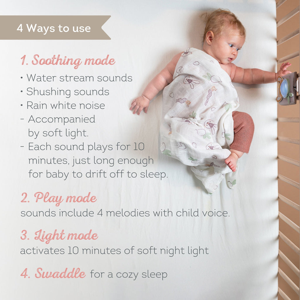 Taf Toys Bunny Soother & Swaddle Set - Easier Sleep