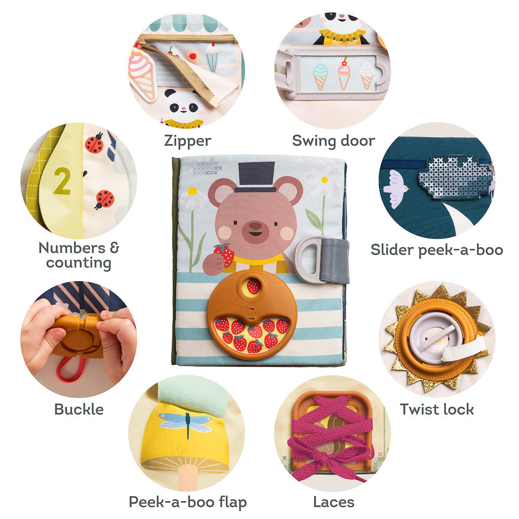 Taf Toys Fantasy Busy Book Opposite - Easier Learning