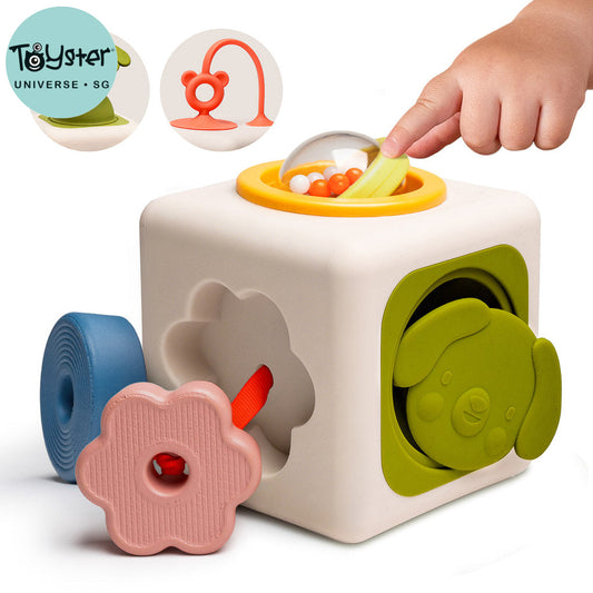 Taf Toys Peek & Play Cube – Baby Sensory & Motor Skills Toy - Easier Development