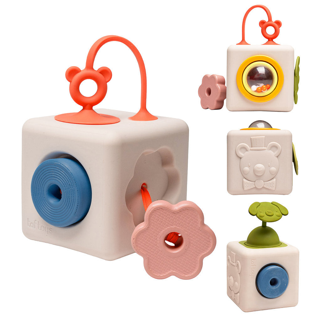 Taf Toys Peek & Play Cube – Baby Sensory & Motor Skills Toy - Easier Development