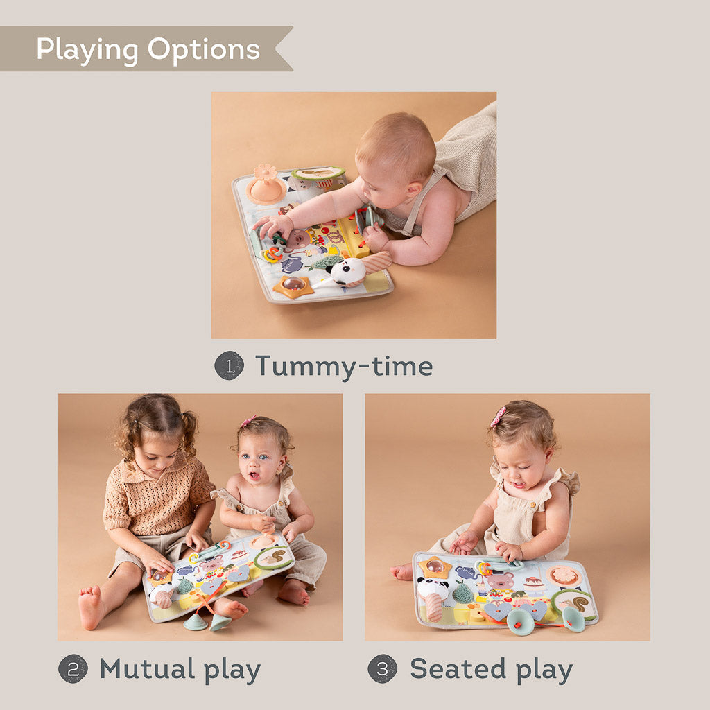Taf Toys Peek & Pop Activity Board | Baby Sensory Toy | Cause & Effect Learning Toy 6M+ - Easier Development