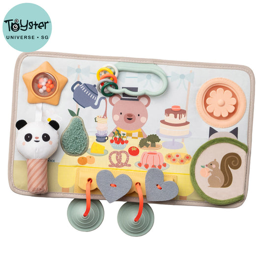Taf Toys Peek & Pop Activity Board | Baby Sensory Toy | Cause & Effect Learning Toy 6M+ - Easier Development