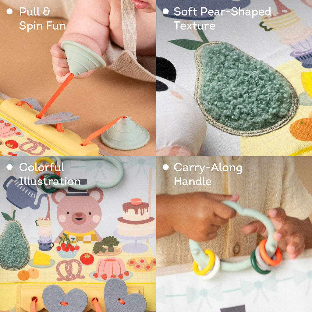 Taf Toys Peek & Pop Activity Board | Baby Sensory Toy | Cause & Effect Learning Toy 6M+ - Easier Development