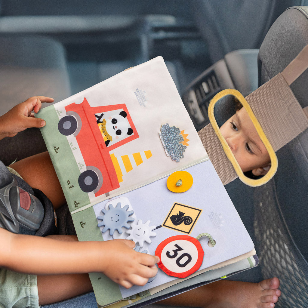 Taf Toys Ride Time Busy Book | Toddler Activity Book | Montessori Travel Toy 18M+ - Easier Drive
