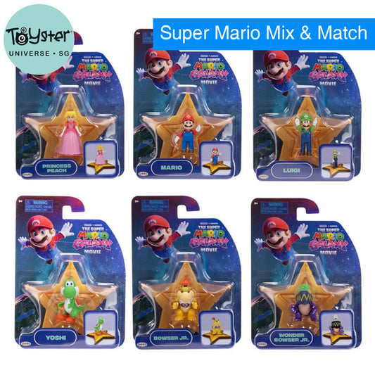 The Super Mario Galaxy Movie 1.5” Figure with Star Accessory W1 - Assorted (1 Pc) - Nintendo