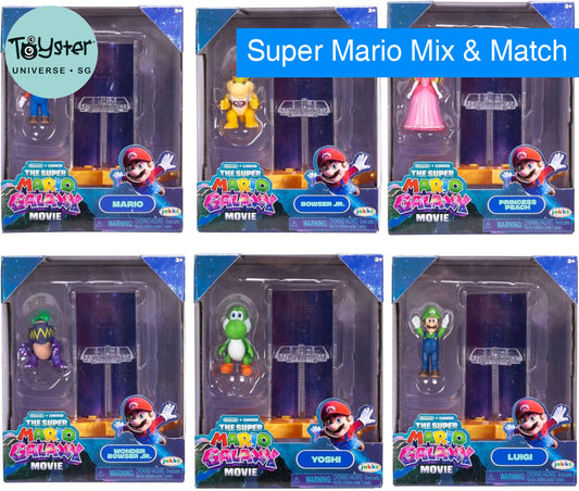 The Super Mario Galaxy Movie 1.5” Figure With Star Launcher W1 - Assorted (1 Pc) - Nintendo