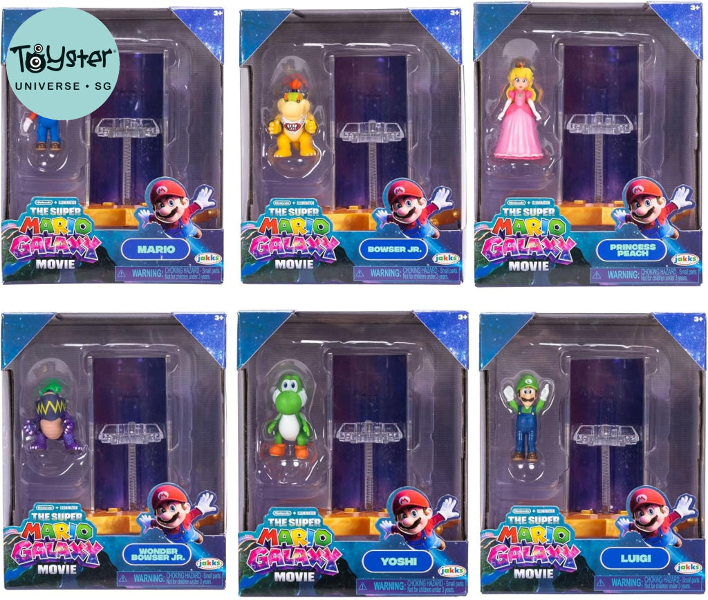 The Super Mario Galaxy Movie 1.5” Figure With Star Launcher W1 - Assorted (1 Pc) - Nintendo
