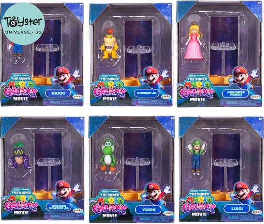 The Super Mario Galaxy Movie 1.5” Figure With Star Launcher W1 - Assorted (1 Pc) - Nintendo