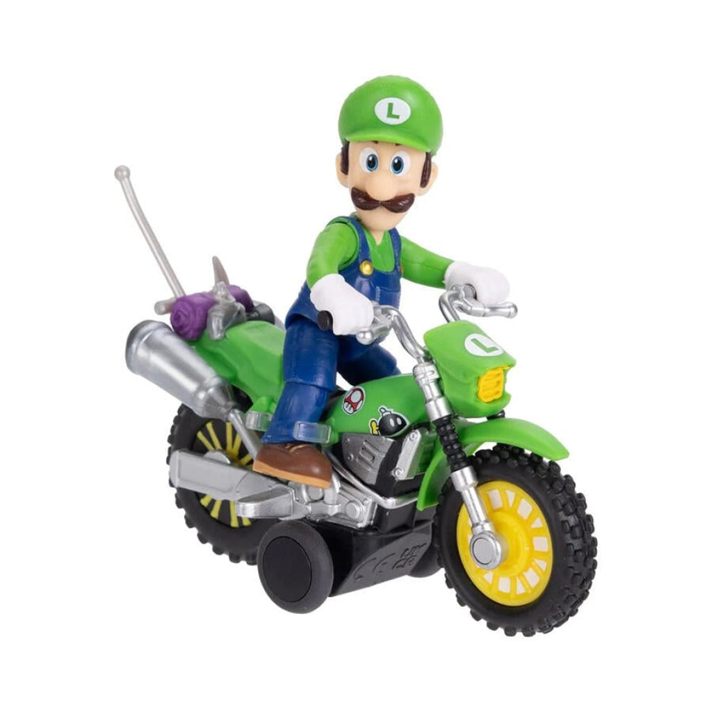 The Super Mario Galaxy Movie 2.5” Figure With Pull Back Motorcycle - Assorted (1 Pc) - Nintendo