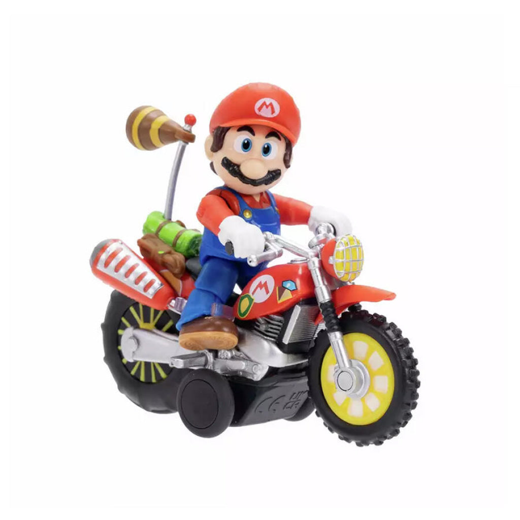 The Super Mario Galaxy Movie 2.5” Figure With Pull Back Motorcycle - Assorted (1 Pc) - Nintendo