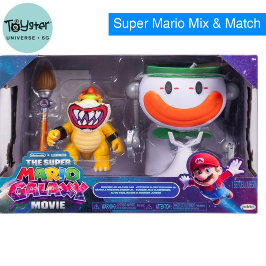 The Super Mario Galaxy Movie - 5” Bowser Jr. with Clown Car Paintbrush and Water-Reveal Stickers - Nintendo