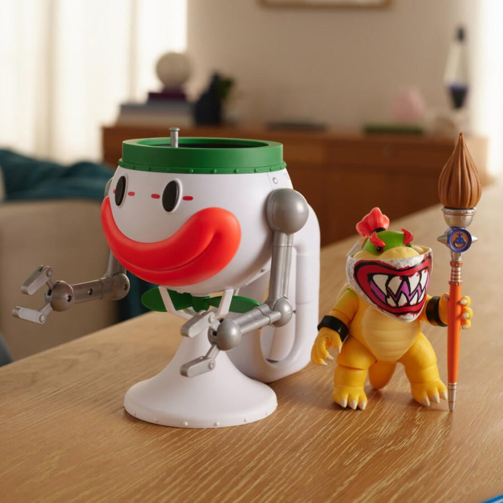 The Super Mario Galaxy Movie - 5” Bowser Jr. with Clown Car Paintbrush and Water-Reveal Stickers - Nintendo